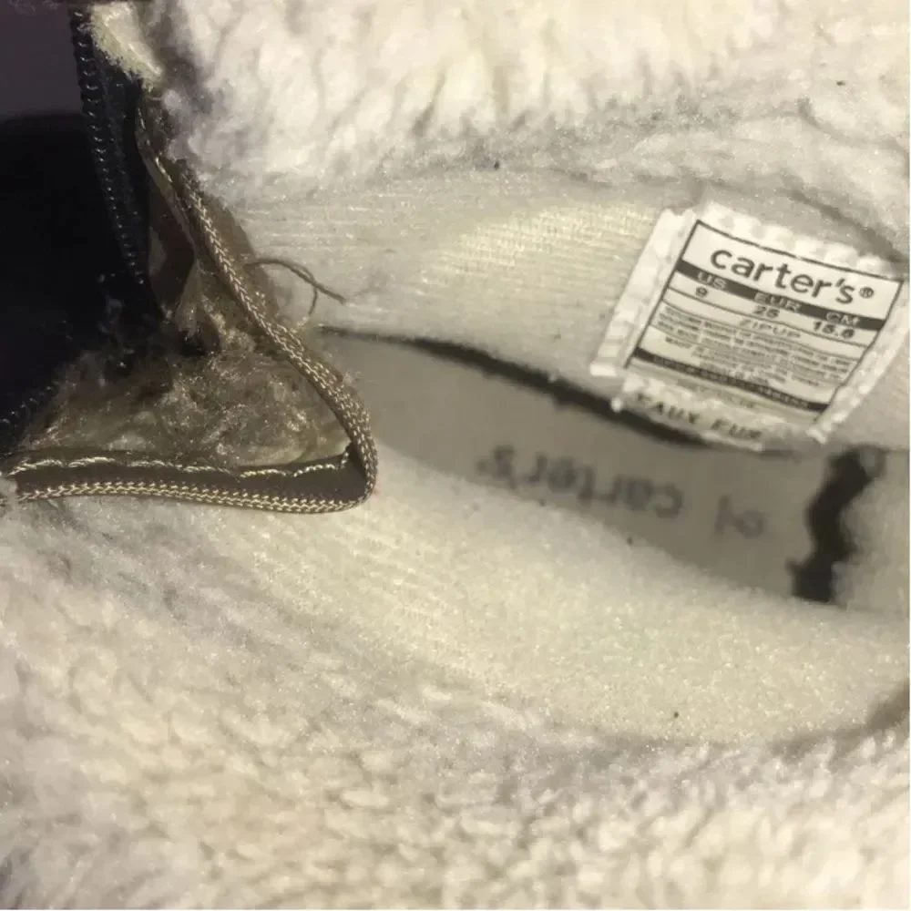 Carter's Kids' Black and Brown Winter Boots
